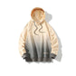 Gradient Sweater Men's Casual Sweater Spring and Autumn Loose Hooded Coat