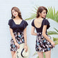 Swimsuit Large Size One-piece Cover Belly Slimming Loose Skirt One-Piece Swimsuit Vacation Beach Swimming Swimsuit