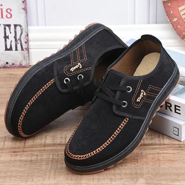 Spring and Summer Cloth Shoes Men's Large Size Breathable Soft Sole Non-slip Wear-resistant Casual Canvas Shoes