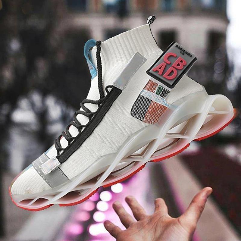 Spring and Summer Tide Men's Shoes Blade Sports Shoes Personality Trend Socks Shoes Breathable Wild Mandarin Duck Tide Shoes