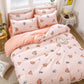 Quilt Cover Pillowcase Duvet Cover Printed Bedding Simple Style Floral Bedding Sheet Cover Double Bed Quilt Cover Luxurious and Soft Lattice Sets
