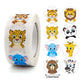 500 Stickers/roll Children Cartoon Animal Stickers Cute Reward Label Kindergarten Teacher Encouragement Supplies