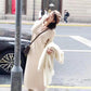 V-neck Sweater Women's Outer Wear Fall and Winter Lazy Style Dress Loose Long Knit Sweater Sweater Skirt Soft Fabric