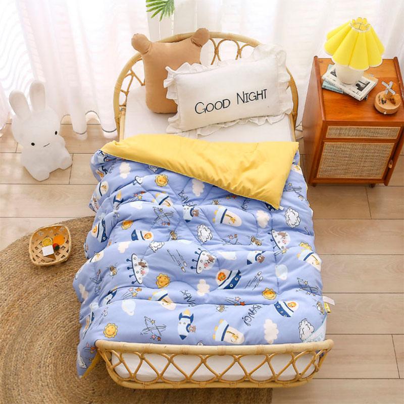 Cute Cartoon Pattern Children Are Washed Cotton Student Dormitory Spring and Autumn Are Thickened Winter Quilt Baby Nap Summer Cool Quilt Core