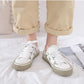 Girls Love Board Shoes Fashion White Shoes Women Korean Style Flat Student Canvas Shoes Women