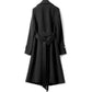 Windbreaker Women's Mid-length Spring and Autumn Slim Fit and Thin Temperament with Lining Coat Simple Women's Coat