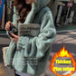 Winter Ladies Mink Fleece Hooded Coat Thick Warm Faux Fur Coat Loose Large Size Mink Fur Plush Coat