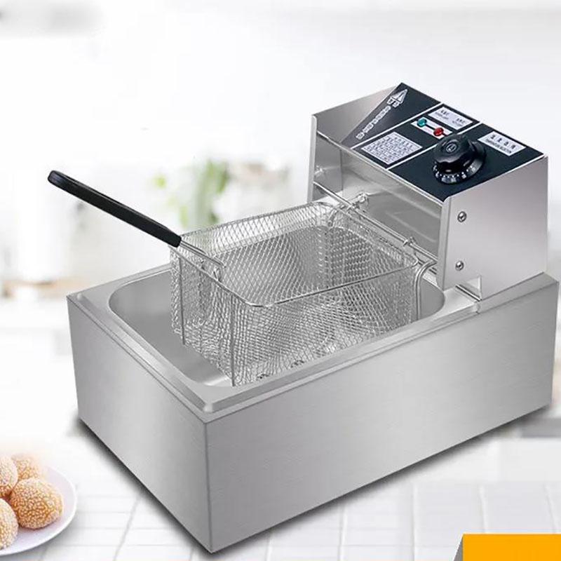 Commercial Large-capacity Stainless Steel Fryer You Tiao French Fries Household Electric Fryer Fried Chicken Skewers Machine