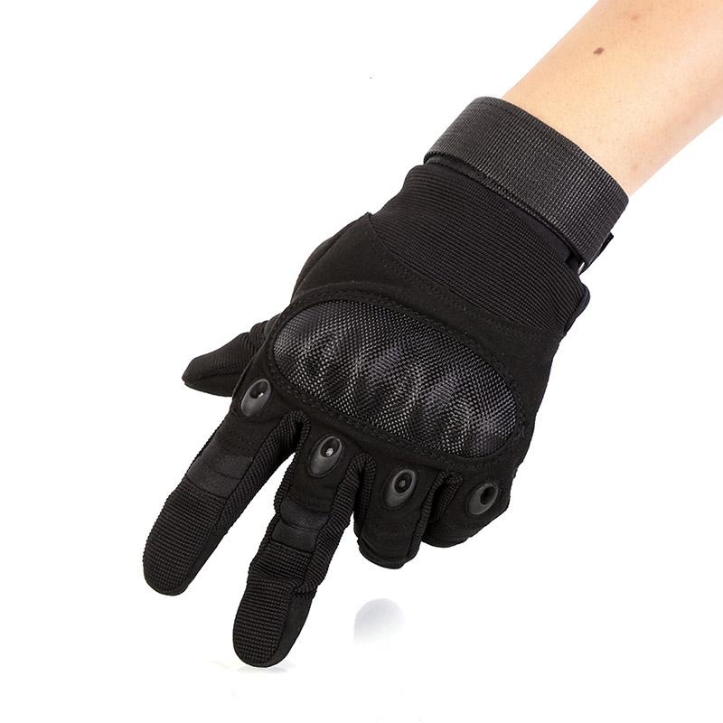 Outdoor Tactical Gloves Sport Anti-Skid Rubber Hard Knuckle Full Finger Gloves