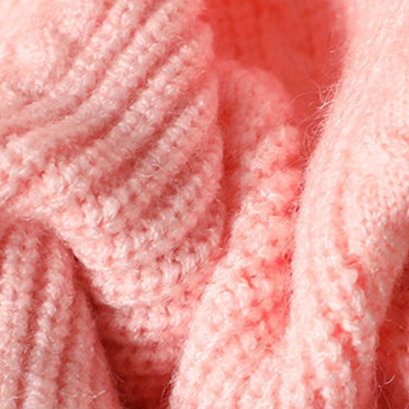Girls Sweater 2021 Children's Clothing Autumn Baby Knit Sweater Children's Bottoming Shirt Small Fragrance Top Spring