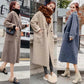 Cashmere Coat Parka Female Sheep Sheared Jacket Long Female Fur Coat Lamb Hair Thicken Warm Plus Size High-end Women Coat