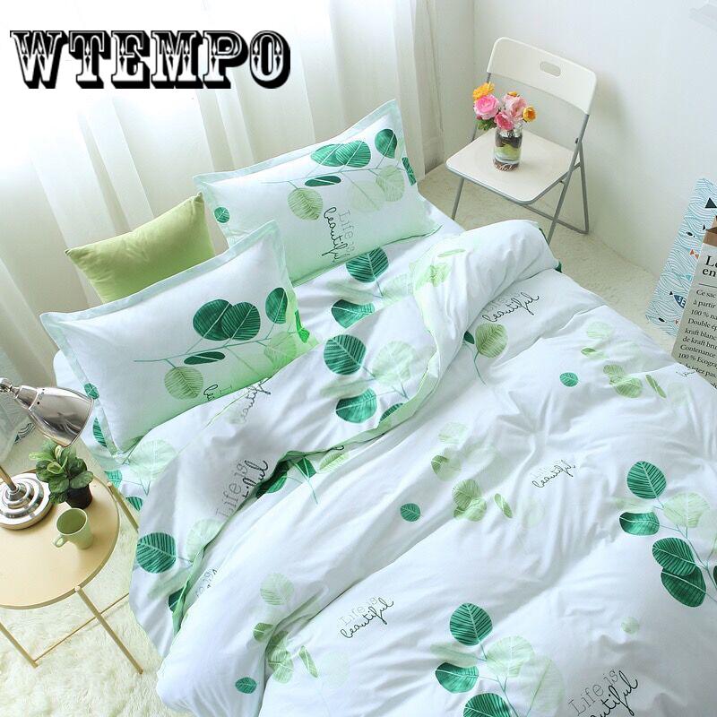 WTEMPO Brand Soft Quilt Duvet Cover Bedding Set Bed Linen Double Queen Size Bedclothes