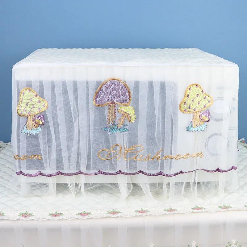 All-inclusive Microwave Oven Dust Cover Rectangular Lace Cover Thick Non-slip Universal Cover Towel