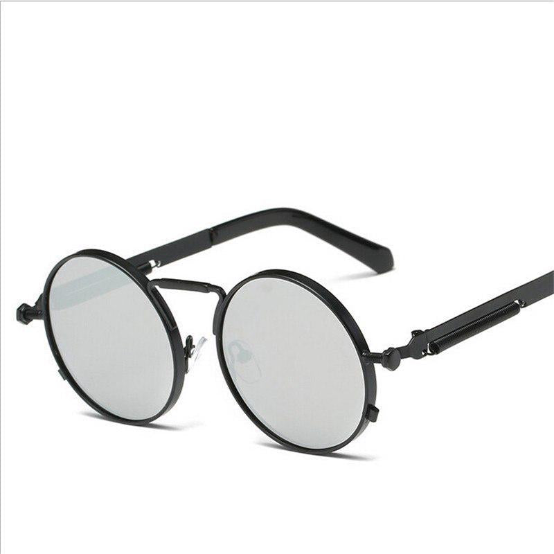 WTEMPO High Quality Metal Frame Round Sun Glasses For Men Women Fashion UV400 Clear Lens Mens Sungla
