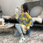 Autumn and Winter Plus Size Sweater Mid-length Loose Knit Bottoming Shirt Fashion Casual Women's Top