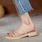Collocation Long Skirt Real Late Night Sandals Fairy Wind Flat Bottom Tide Student Shoes