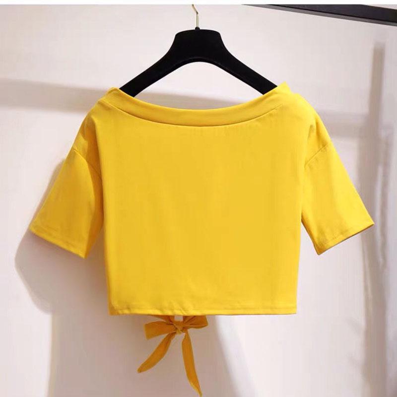 Summer Plus  Size Two-piece Set  Women Short Bow Crop Top T-shirt and Mesh Multi-layer Skirt 2 Piece Set