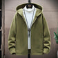 Spring Men's Jacket Polar Fleece Double Sided Fleece Lightweight Warm Jacket Hooded Sweater Loose Outdoor Casual Jacket