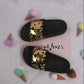 Girls Slippers In Summer Soft Sole Flat Anti-slip Sequins Slippers Household Shower Casual Little Cat Slippers
