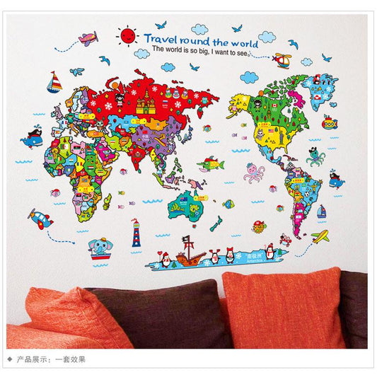 Background decoration self-adhesive cartoon wall sticker cute children room decoration wallpaper