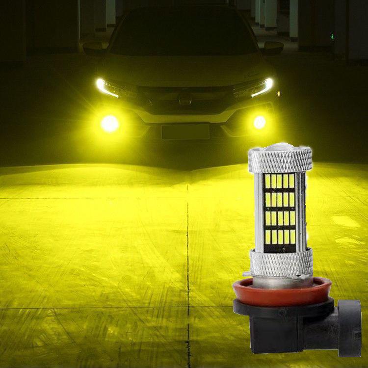 H16 220W Color Natural/ Strobe Light LED Car Front Fog Light Super Bright Headlight Car Light Bulb