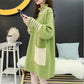 Pregnant Women's Knitted Bottoming Skirt Autumn and Winter Clothes Go Out Thick Fashion Sweater Loose Mid-length Postpartum Dress