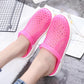 Hole Shoes Female Korean Students Wear Crystal Beach Baotou Half Drag Non-slip Flat Bottom Sandals and Slippers Male XL 45