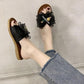 Women's Summer Indoor Flat Slippers Bow Outer Wear Anti-skid Slippers