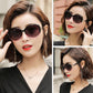 Polarized Ladies Sunglasses Round Face Sunglasses Anti-UV Fashion Trend Sunscreen Summer Big Face Driving Glasses