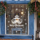 White Beard Christmas Snowflake Shop Window Glass Decoration Removable Santa Claus Wall Sticker