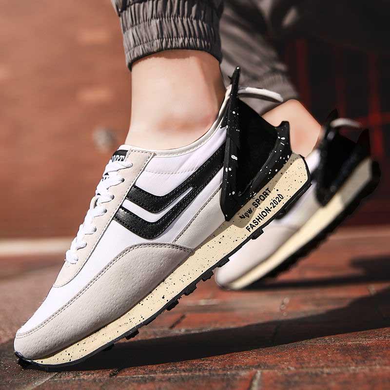 Size 39-44 Men Leather Sneakers Shockproof Non-slip Comfortable Shoes Deodorant Tactical Boots Low-top  Breathable Running Basketball Shoes