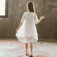 Girls' Dress 5-sleeve Summer Korean Style Version Children's A-line Princess Skirt Children's Mesh Skirt