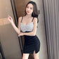 Female Sweet Light Mature Club Dress Summer Night Slim Fitting Suspender High Waist Party Dress