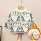 Boy's Sweater Winter Mink Velvet Baby Children's Baby Plus Velvet Thickening Bottoming Shirt Dinosaur Explosive Children's Clothing