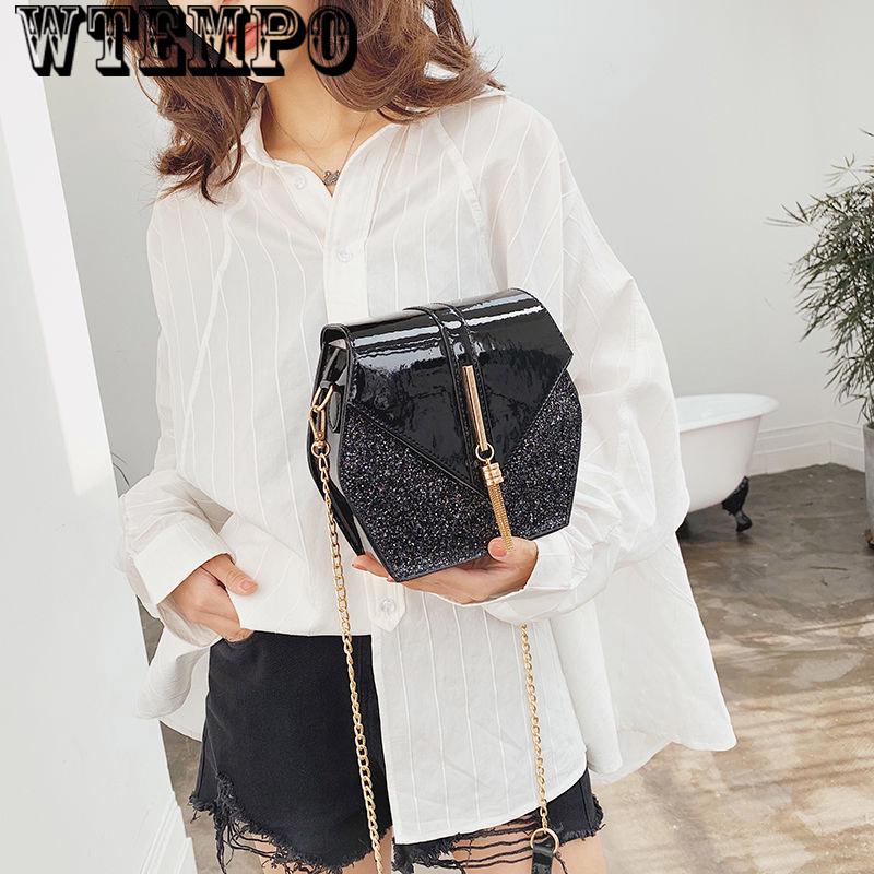 Trend chain bag Messenger bag handbags fashion sequins package summer leisure shopping bag