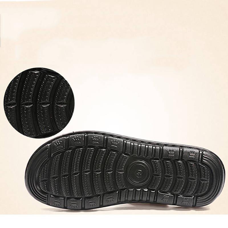 Summer Men's Sandals Men's Leather Sandals Breathable Casual Slippers Sandals Dual-use Beach Shoes