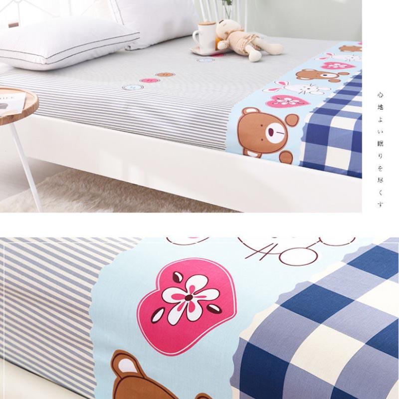 Beds Three-piece Cotton Pillow Bag Cover 1.5 Meters 1.8 Bed Seat Meng Si Dust-proof Cover Bedding Products Fresh Net