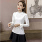 Pofulove Half Turtleneck Slim-fit Fungus Sweater High Elasticity Thin Knitted Bottoming Shirt Women