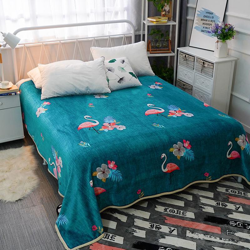 Winter High-quality Double-sided Fleece Blanket Blanket Plus Fleece Sheet Single Double Blanket Coral Fleece Flannel Sheet Fleece Blanket