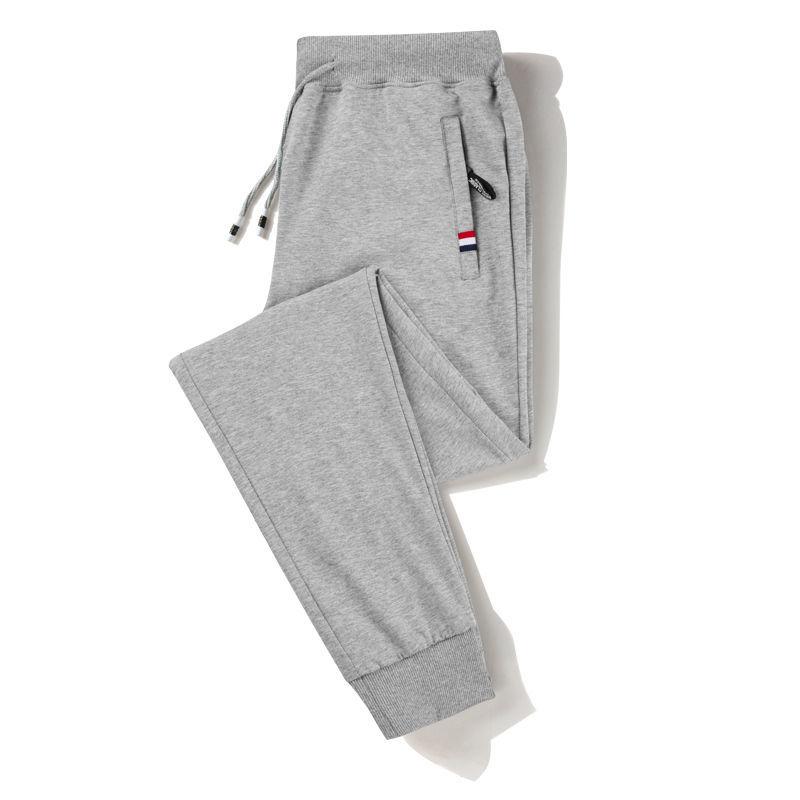 Spring and Autumn Pure Cotton Sweatpants Men's Thin Casual Pants Loose Trousers