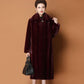 Winter Mohair Warm All-match Plus Cotton Thick Coat Women's Length Coat Women's Fur Coat Women's Mink Fur High-end  Mink Fur Coat Jacket