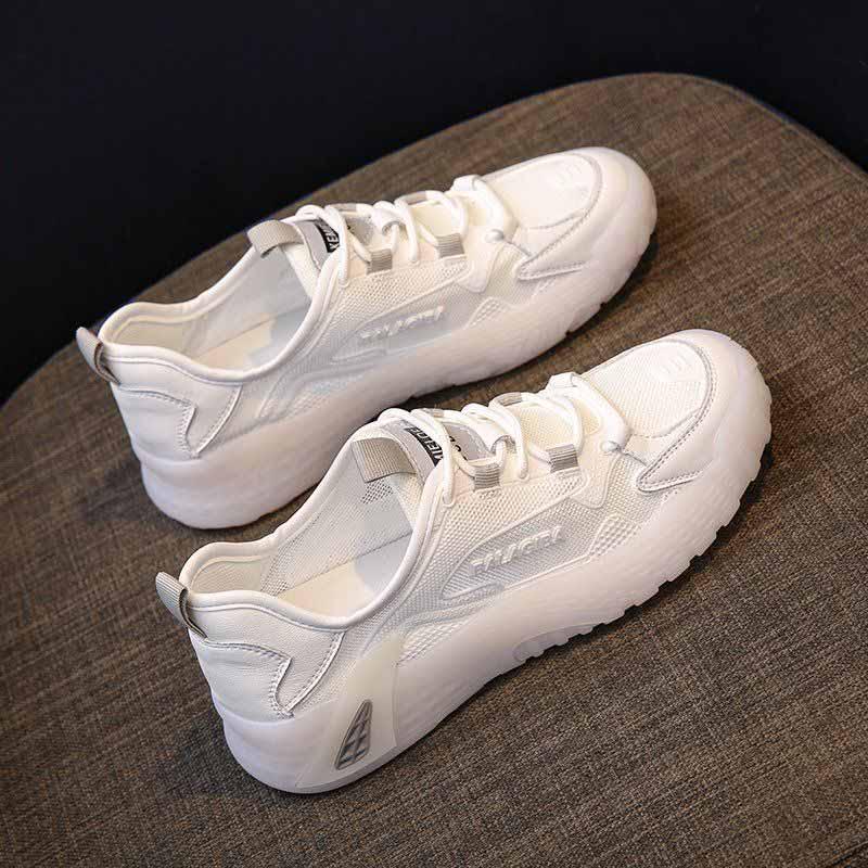 Plus Size 35-40 Summer Women Mesh Sneakers Breathable Running Basketball Shoes Students Wild Shockproof Non-slip Shoes