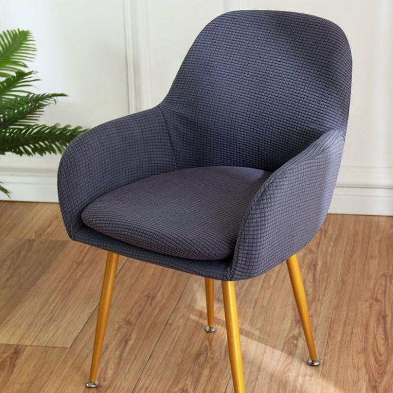 Curved Dining Chair Cover Household Special-shaped Thickened Elastic Stool Cover Universal 2-piece Chair Cover