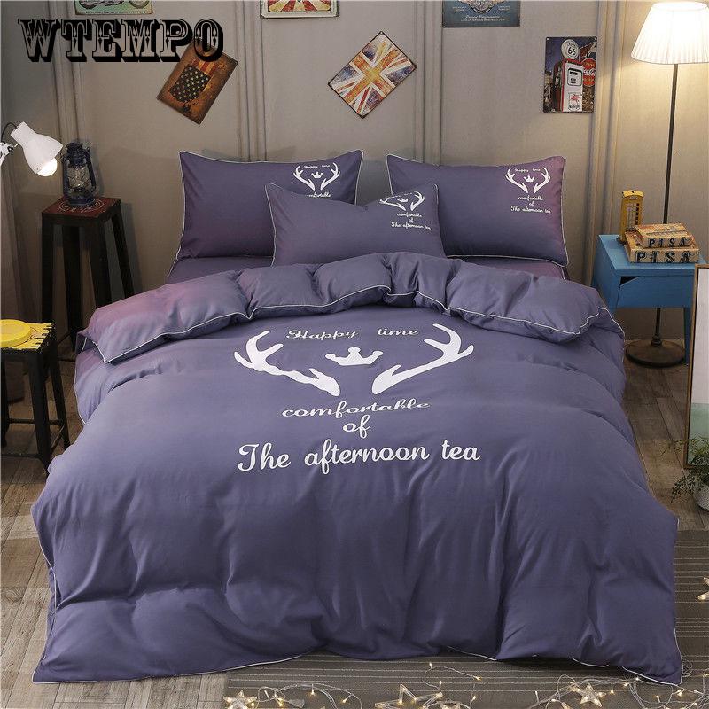Bedding Set antlers Single Size Duvet Cover Set Queen King Quilt Cover Bed Set Bedclothes
