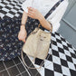 Handbag Women's Straw Woven Bucket Bag Summer Travel Beach Shoulder Messenger Bag