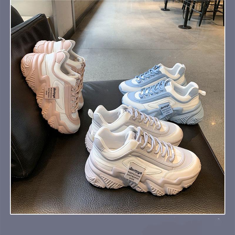 Fashion Student Breathable Shoes Spring and Summer Versatile Platform Sneakers Casual Outdoor Running Shoes