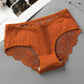 4 Pairs of Women's Cotton Korean Underwear Antibacterial Seamless Breathable Sexy Underwear Lace Mid-waist Ladies Panties