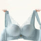 Upper Thin Lower Thick Cup No Steel Ring Gather Side Natural Support Adjustable Soft Skin-friendly Non-marking Pull Cotton Breathable Lace Sexy Bra