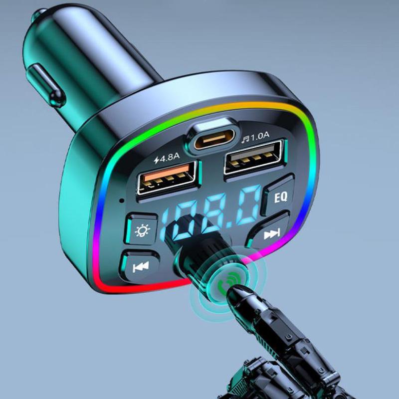 High Quality Bass Car MP3 Player Dual USB Port Fast Charger Car Bluetooth Receiver Smart Audio Car Accessories
