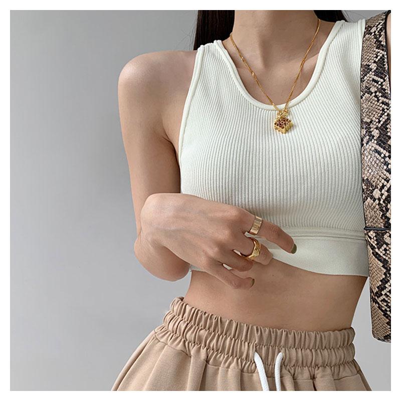 Summer Crop Tops Short Top Sexy Women Sleeveless Croptops Tank Tops Solid Black Gray Crop Vest Fashion Ladies Clothing Y2k Corset Ladies Clothing